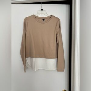 Ann Taylor Beige Knit Top